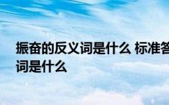 振奋的反义词是什么 标准答案二年级简单的词 振奋的反义词是什么