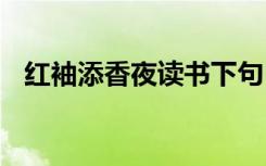 红袖添香夜读书下句 红袖添香夜读书散文