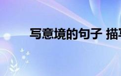 写意境的句子 描写意境的优美诗句