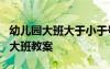 幼儿园大班大于小于号教案 《大于号小于号》大班教案