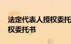 法定代表人授权委托书标准版 法定代表人授权委托书