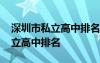 深圳市私立高中排名及录取分数线 深圳市私立高中排名