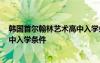 韩国首尔翰林艺术高中入学条件2023 韩国首尔翰林艺术高中入学条件