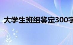 大学生班组鉴定300字意见 大学生班组鉴定