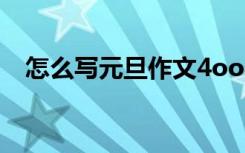 怎么写元旦作文4oo字 写元旦作文400字
