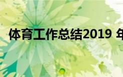 体育工作总结2019 年度体育工作总结优秀