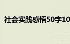 社会实践感悟50字10条 社会实践感悟50字