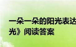 一朵一朵的阳光表达了什么 《一朵一朵的阳光》阅读答案