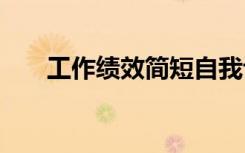 工作绩效简短自我评价 简短自我评价