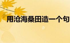 用沧海桑田造一个句 用沧海桑田如何造句