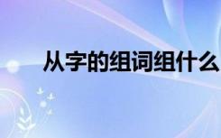 从字的组词组什么 从字的组词及造句