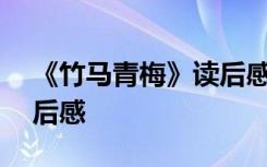 《竹马青梅》读后感400字 《竹马青梅》读后感