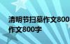 清明节扫墓作文800字优秀作文 清明节扫墓作文800字