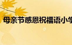 母亲节感恩祝福语小学生 母亲节感恩祝福语