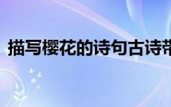 描写樱花的诗句古诗带解释 描写樱花古诗句