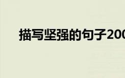 描写坚强的句子200字 描写坚强的句子
