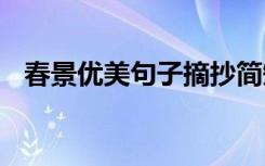 春景优美句子摘抄简短 春景优美句子摘抄
