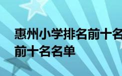 惠州小学排名前十名名单公示 惠州小学排名前十名名单