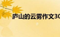 庐山的云雾作文300字 庐山的雾作文