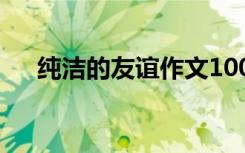 纯洁的友谊作文100字 纯洁的友谊作文