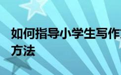 如何指导小学生写作文? 指导小学生写作文的方法