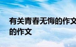 有关青春无悔的作文600字 以青春无悔为题的作文