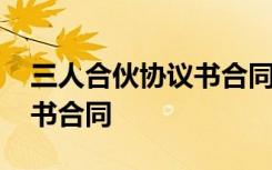 三人合伙协议书合同模板 最新三人合伙协议书合同