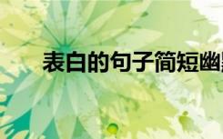 表白的句子简短幽默 表白的句子简短