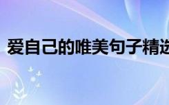 爱自己的唯美句子精选 爱自己的句子有哪些