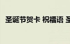 圣诞节贺卡 祝福语 圣诞节送贺卡的祝福语