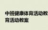 中班健康体育活动教案40篇反思 中班健康体育活动教案