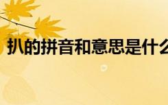 扒的拼音和意思是什么 汉字扒的拼音和意思