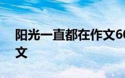 阳光一直都在作文600写人 阳光一直都在作文