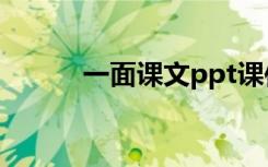 一面课文ppt课件 一面教学设计