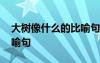 大树像什么的比喻句怎么写 大树像什么的比喻句