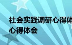 社会实践调研心得体会500字 社会实践调研心得体会