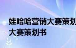 娃哈哈营销大赛策划案 娃哈哈饮料市场营销大赛策划书