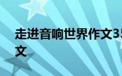 走进音响世界作文350字 走进了音响世界作文