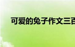 可爱的兔子作文三百字 可爱的兔子作文