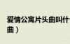 爱情公寓片头曲叫什么名字（爱情公寓3片头曲）