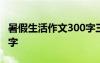暑假生活作文300字三年级 暑假生活作文300字