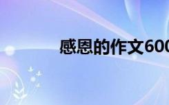 感恩的作文600字 感恩的作文