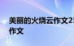 美丽的火烧云作文250字左右 美丽的火烧云作文
