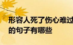 形容人死了伤心难过的句子 形容人去世悲伤的句子有哪些