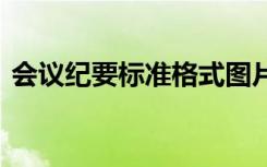 会议纪要标准格式图片 会议纪要的标准格式