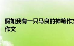 假如我有一只马良的神笔作文画画 假如我有一只马良的神笔作文