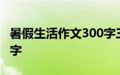 暑假生活作文300字三年级 暑假生活作文300字