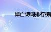 悼亡诗词排行榜前十名 悼亡诗词