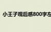 小王子观后感800字左右 观《小王子》有感