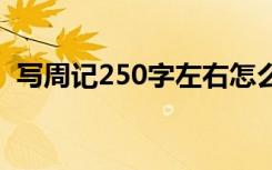 写周记250字左右怎么写 写周记250字左右